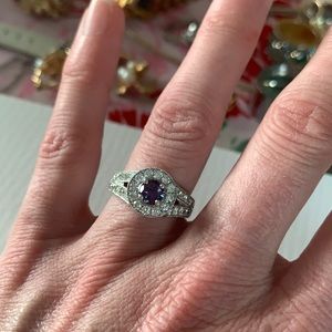 14kw diamond and alexandrite ring.